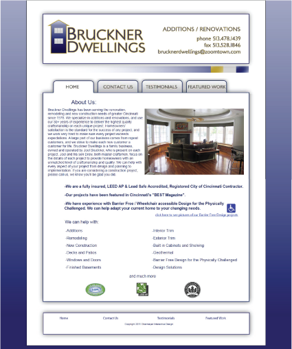 Bruckner Dwellings home page 
